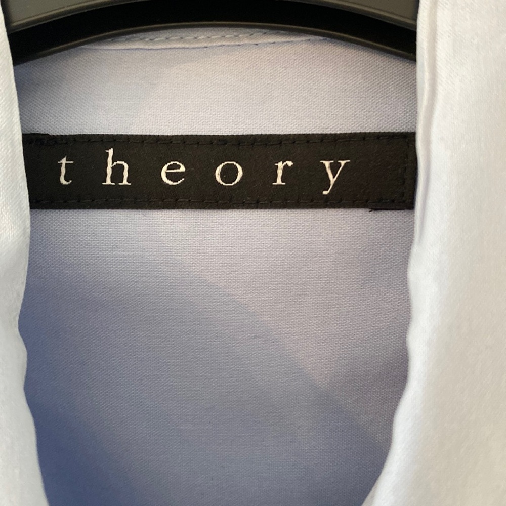 Theory light blue dress shirt